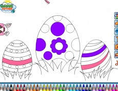 Easter Eggs Coloring - Veľkonočná omaľovanka