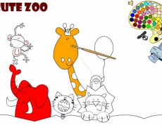 Play Cute Zoo Coloring - Omaľovanka zvieratká