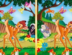 Bambi Adventure - Hľadaj rozdiel s Bambim