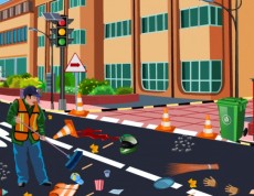 Cleaning Road - Uprac ulicu a vytrieď odpad