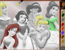 Disney Princess Coloring - Disney princezny
