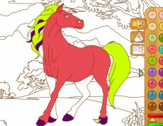Horse Coloring - Omaľovanka s koníkom