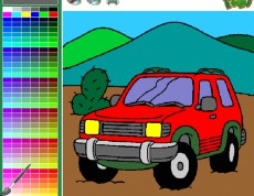 SUV 4x4 Coloring - Vyfarbi si auto!