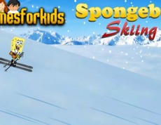 Spongebob Skiing - Spongebob lyžuje